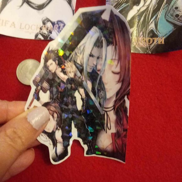 Anime Videogame Gamer Final Fantasy 7 FF7 Stickers Set Of 5! - Picture 5 of 5